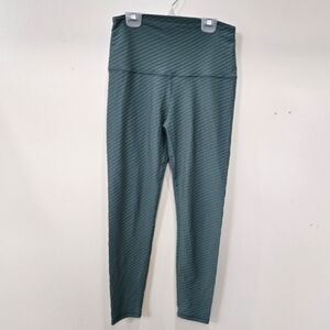Nanette Lepore Green High-Waisted Textured Leggings Size M